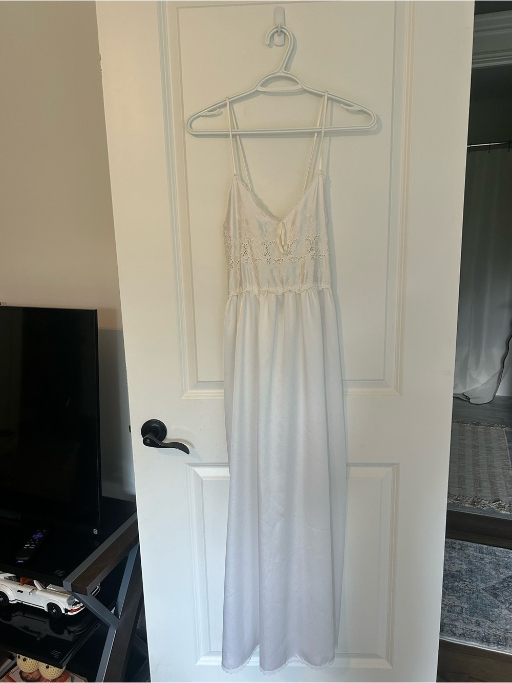 Dior Ivory Lace Slip Dress with Satin Ribbon - Picture 7 of 9